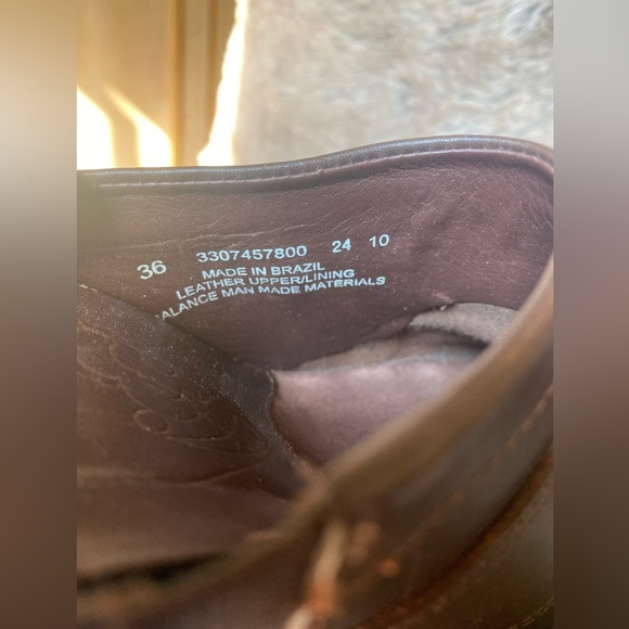 Dansko Brown Leather Blake Slip-On Heeled Mules Size 5.5 - Picture 5 of 7